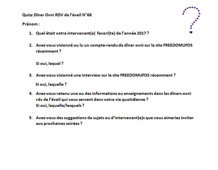 Quizz Diner Ovni Rouen 68